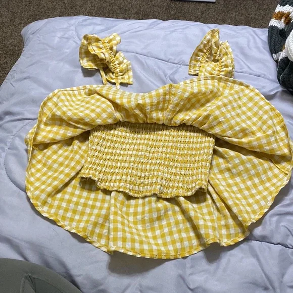 Mable yellow gingham two piece - Picture 7 of 9